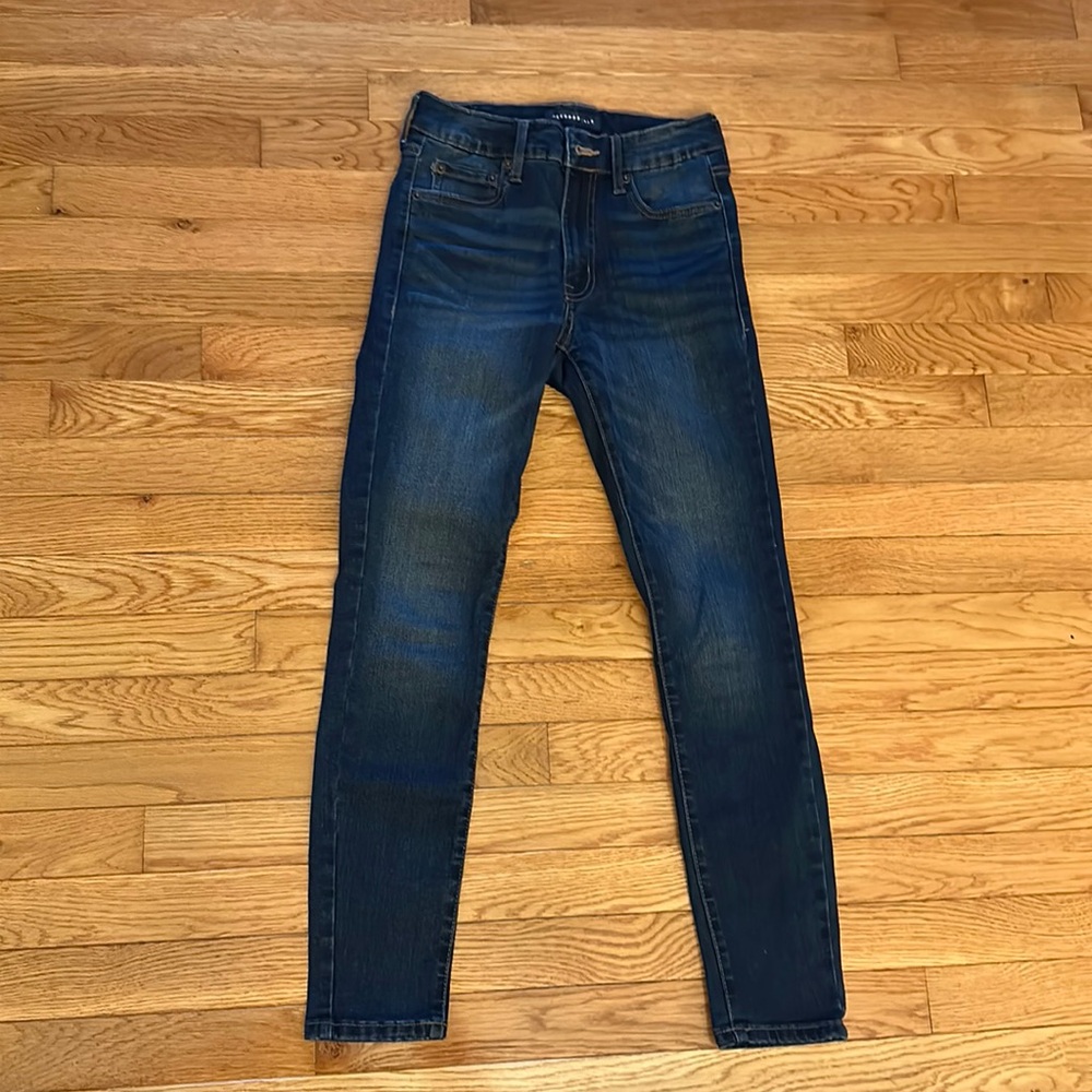 Aeropostale dark blue high rise jeggings size 2 short in EUC